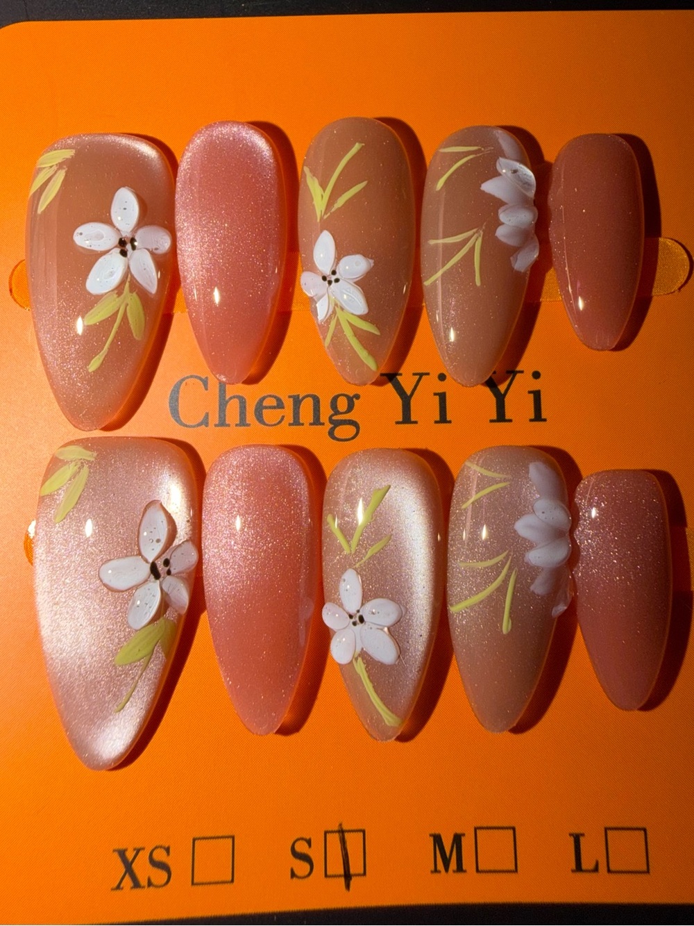 Almond Press-On Nails – Size Small